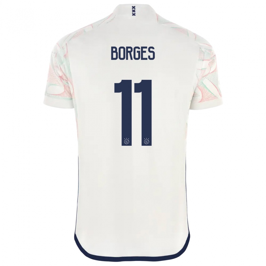 Hombre Camiseta Carlos Borges #11 Blanco 2ª Equipación 2023/24 La Camisa México