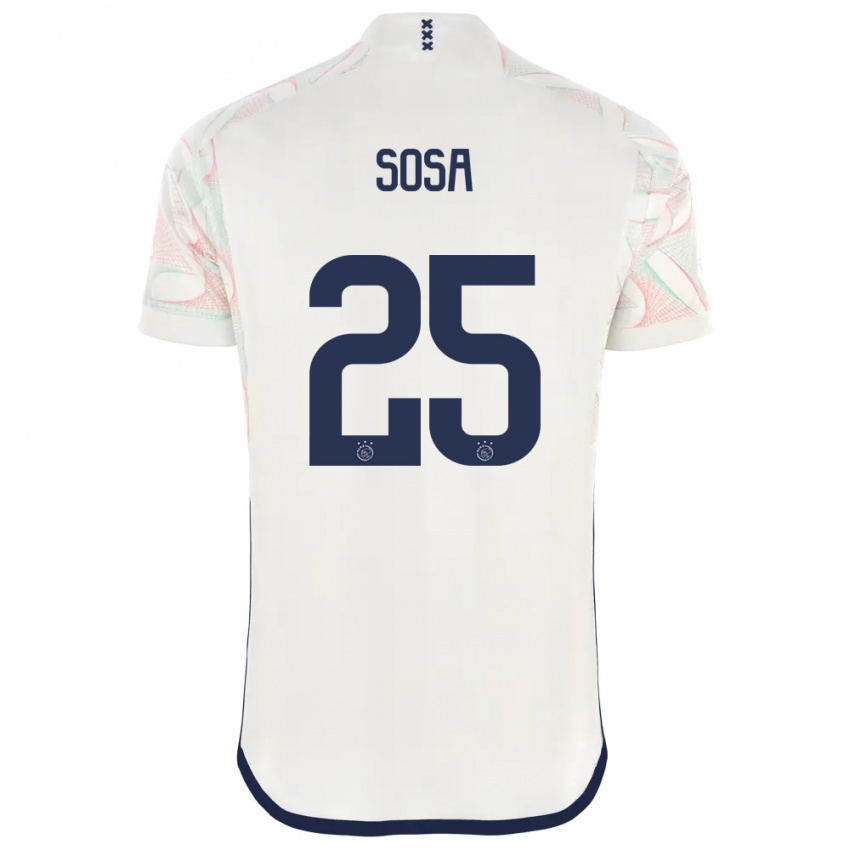 Hombre Camiseta Borna Sosa #25 Blanco 2ª Equipación 2023/24 La Camisa México