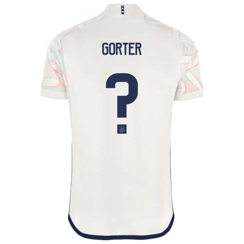 Hombre Camiseta Olaf Gorter #0 Blanco 2ª Equipación 2023/24 La Camisa México