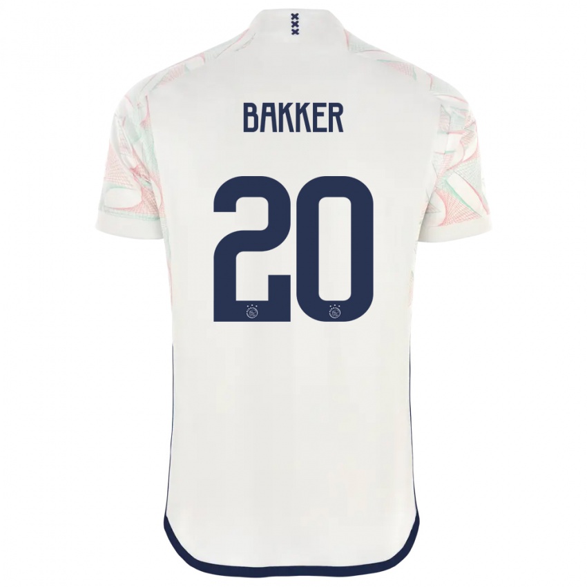 Hombre Camiseta Eshly Bakker #20 Blanco 2ª Equipación 2023/24 La Camisa México