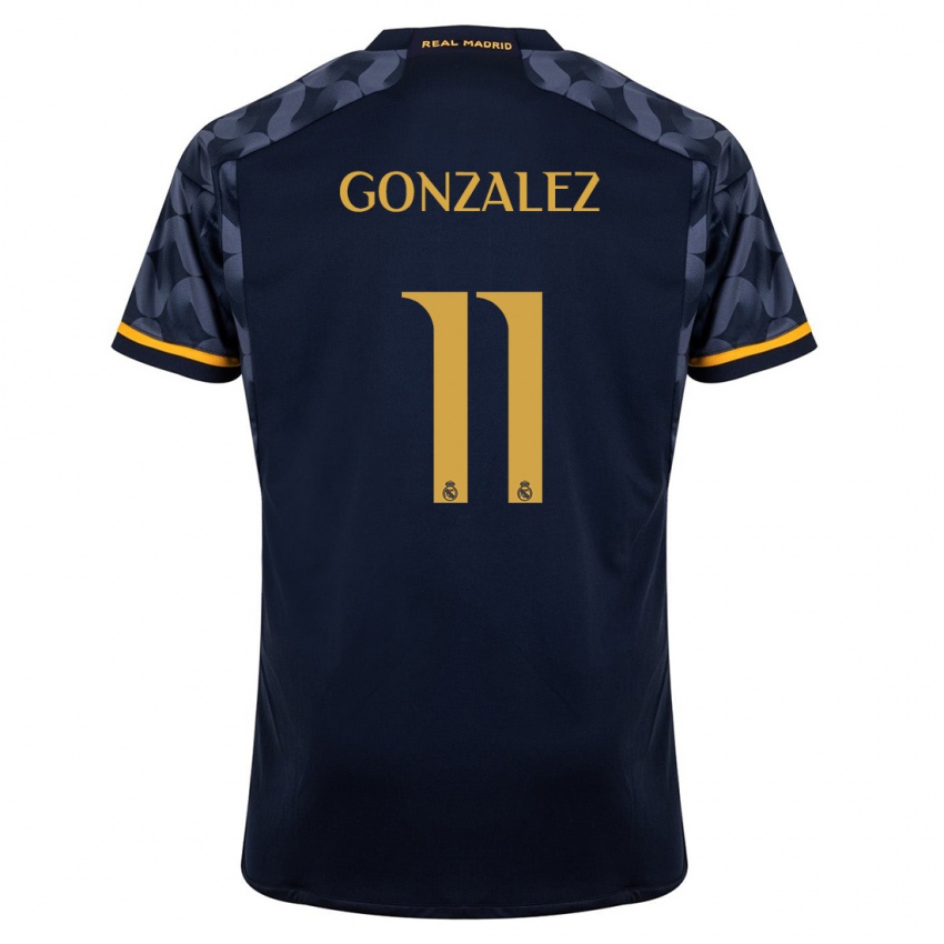 Hombre Camiseta Peter Gonzalez #11 Azul Oscuro 2ª Equipación 2023/24 La Camisa México