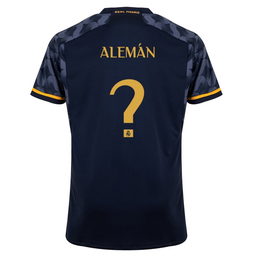 Hombre Camiseta Alexander Alemán #0 Azul Oscuro 2ª Equipación 2023/24 La Camisa México