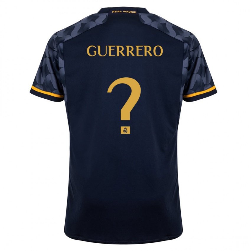 Hombre Camiseta Julen Guerrero #0 Azul Oscuro 2ª Equipación 2023/24 La Camisa México