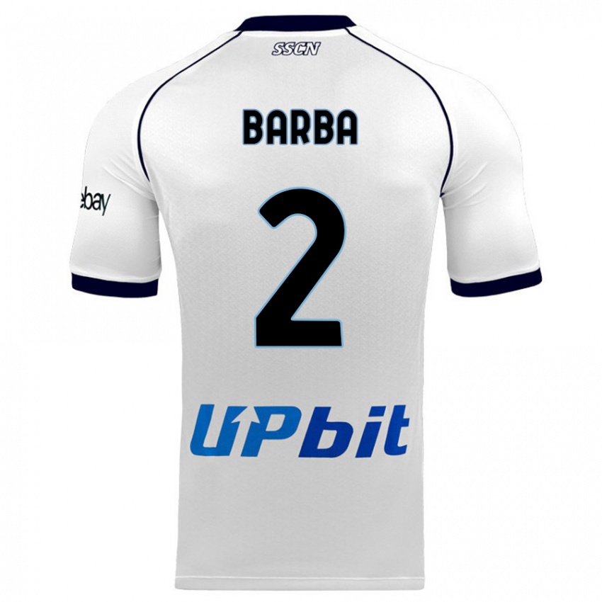Hombre Camiseta Benedetto Barba #2 Blanco 2ª Equipación 2023/24 La Camisa México