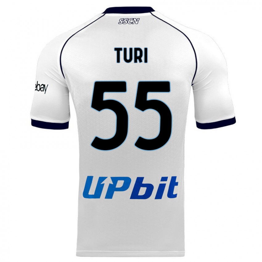 Hombre Camiseta Claudio Turi #55 Blanco 2ª Equipación 2023/24 La Camisa México