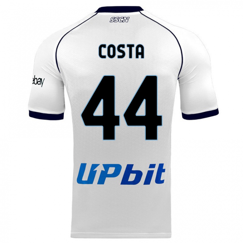 Hombre Camiseta Filippo Costa #44 Blanco 2ª Equipación 2023/24 La Camisa México