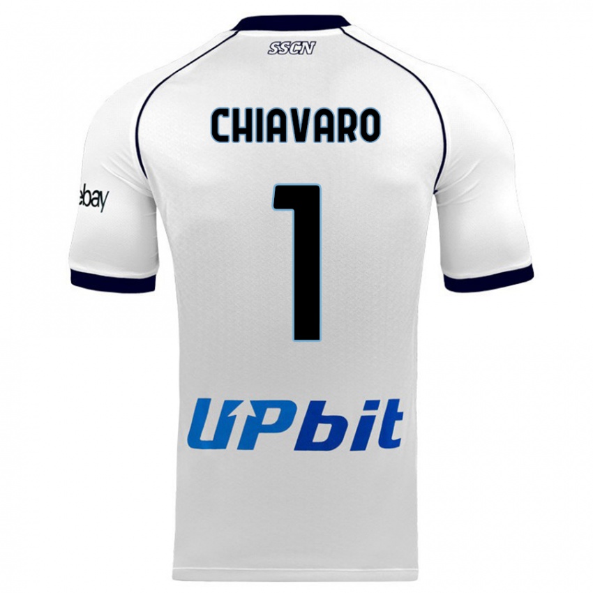 Hombre Camiseta Kelly Chiavaro #1 Blanco 2ª Equipación 2023/24 La Camisa México