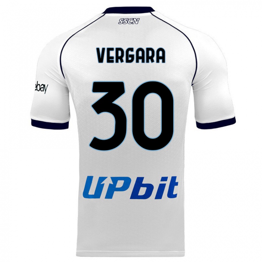 Hombre Camiseta Antonio Vergara #30 Blanco 2ª Equipación 2023/24 La Camisa México