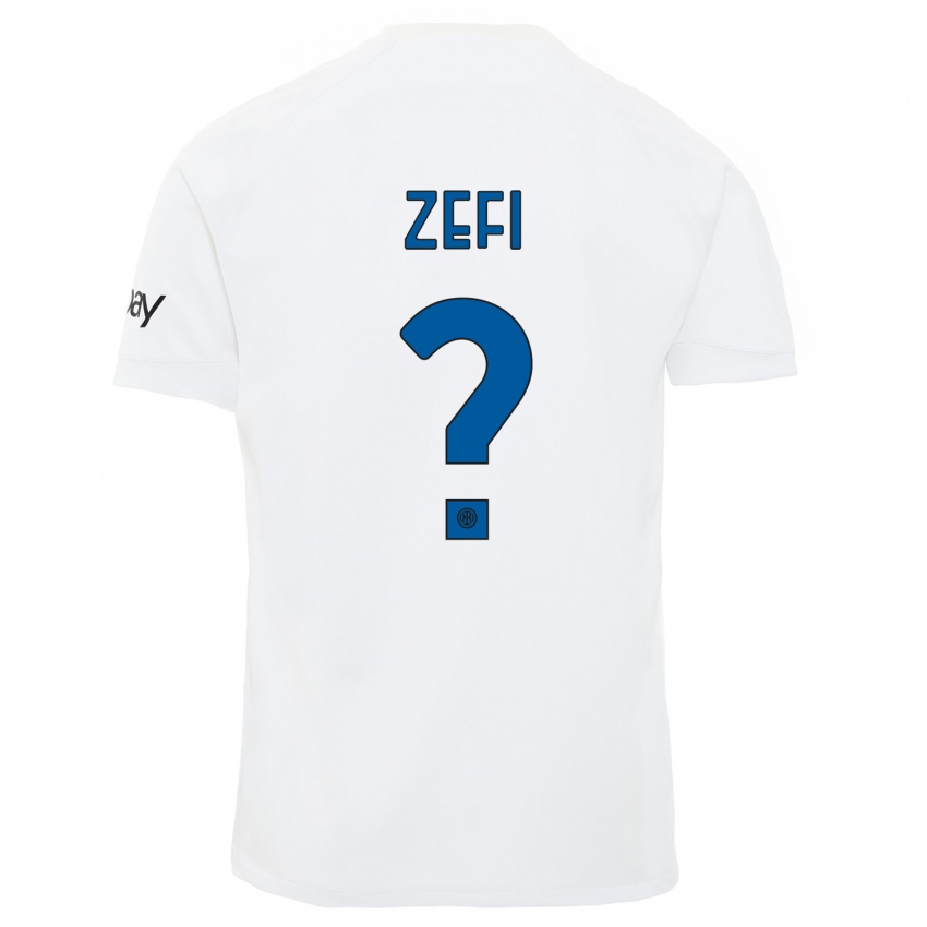 Hombre Camiseta Kevin Zefi #0 Blanco 2ª Equipación 2023/24 La Camisa México