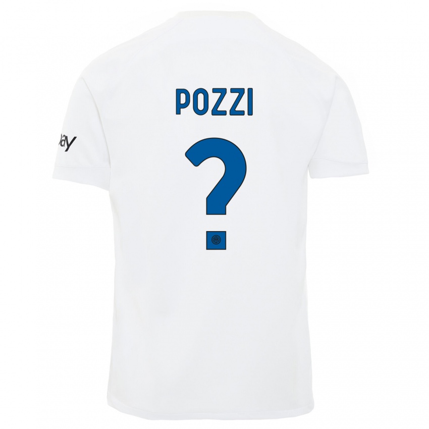 Hombre Camiseta Andrea Pozzi #0 Blanco 2ª Equipación 2023/24 La Camisa México