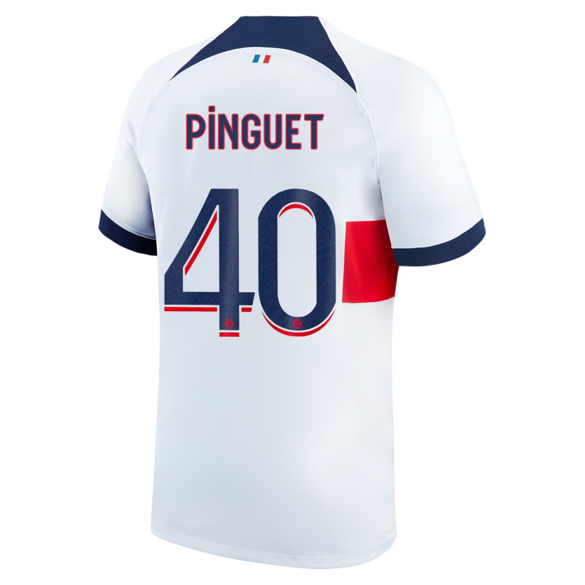 Hombre Camiseta Alice Pinguet #40 Blanco 2ª Equipación 2023/24 La Camisa México