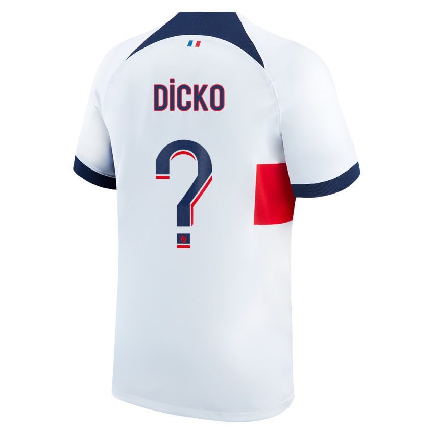 Hombre Camiseta Aminata Dicko #0 Blanco 2ª Equipación 2023/24 La Camisa México