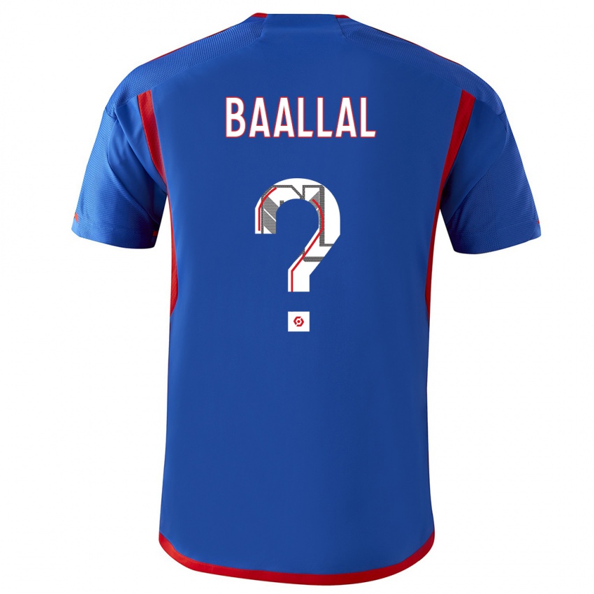 Hombre Camiseta Abdellah Baallal #0 Azul Rojo 2ª Equipación 2023/24 La Camisa México