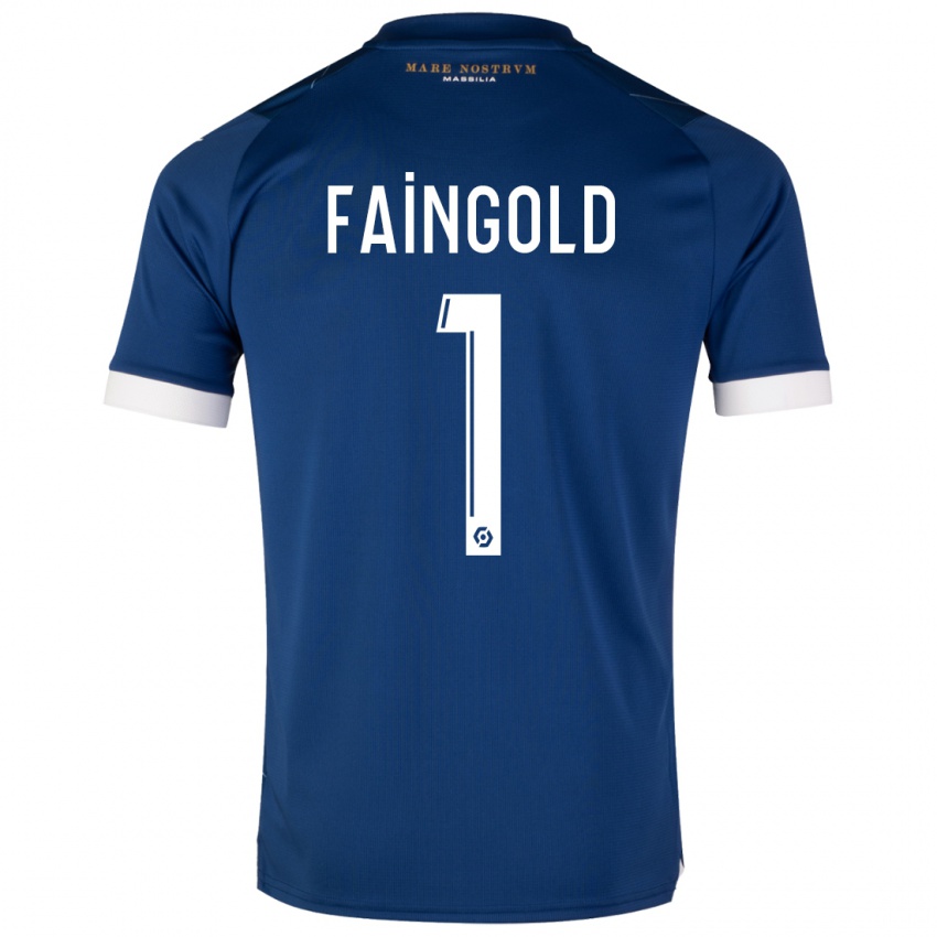 Hombre Camiseta Abbie Faingold #1 Azul Oscuro 2ª Equipación 2023/24 La Camisa México
