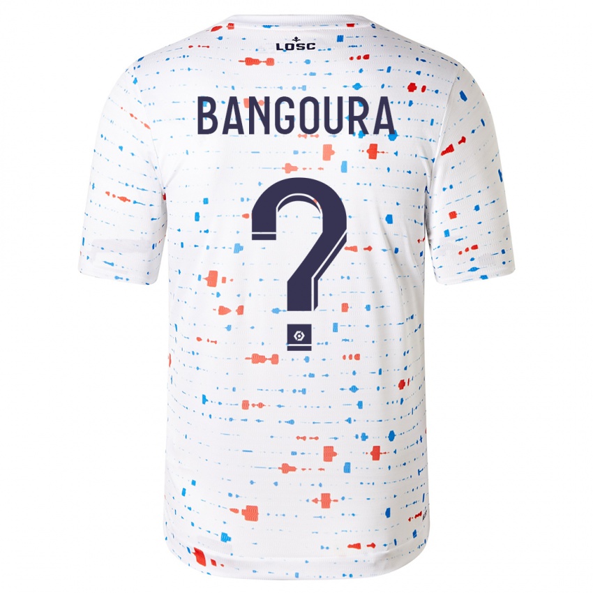 Hombre Camiseta Abdoulaye Zakha Bangoura #0 Blanco 2ª Equipación 2023/24 La Camisa México
