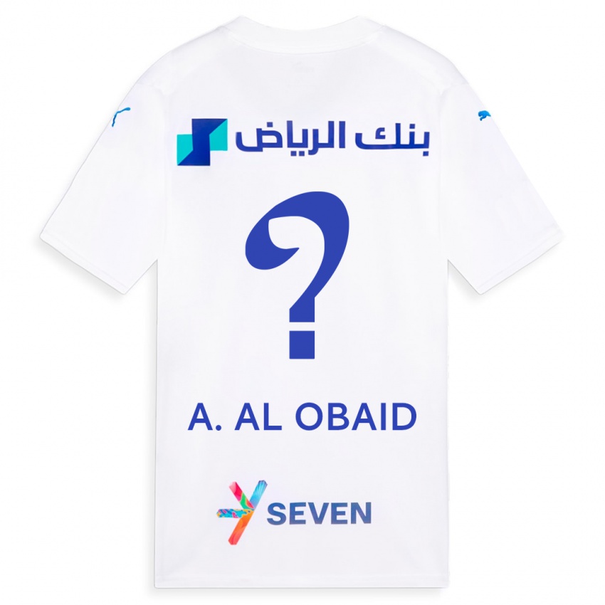 Hombre Camiseta Abdulrahman Al-Obaid #0 Blanco 2ª Equipación 2023/24 La Camisa México