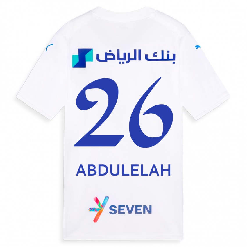 Hombre Camiseta Abdulelah Al-Malki #26 Blanco 2ª Equipación 2023/24 La Camisa México