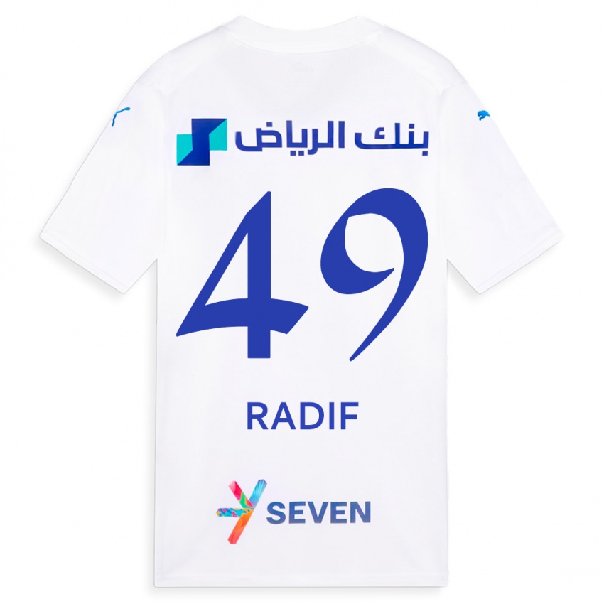 Hombre Camiseta Abdullah Radif #49 Blanco 2ª Equipación 2023/24 La Camisa México