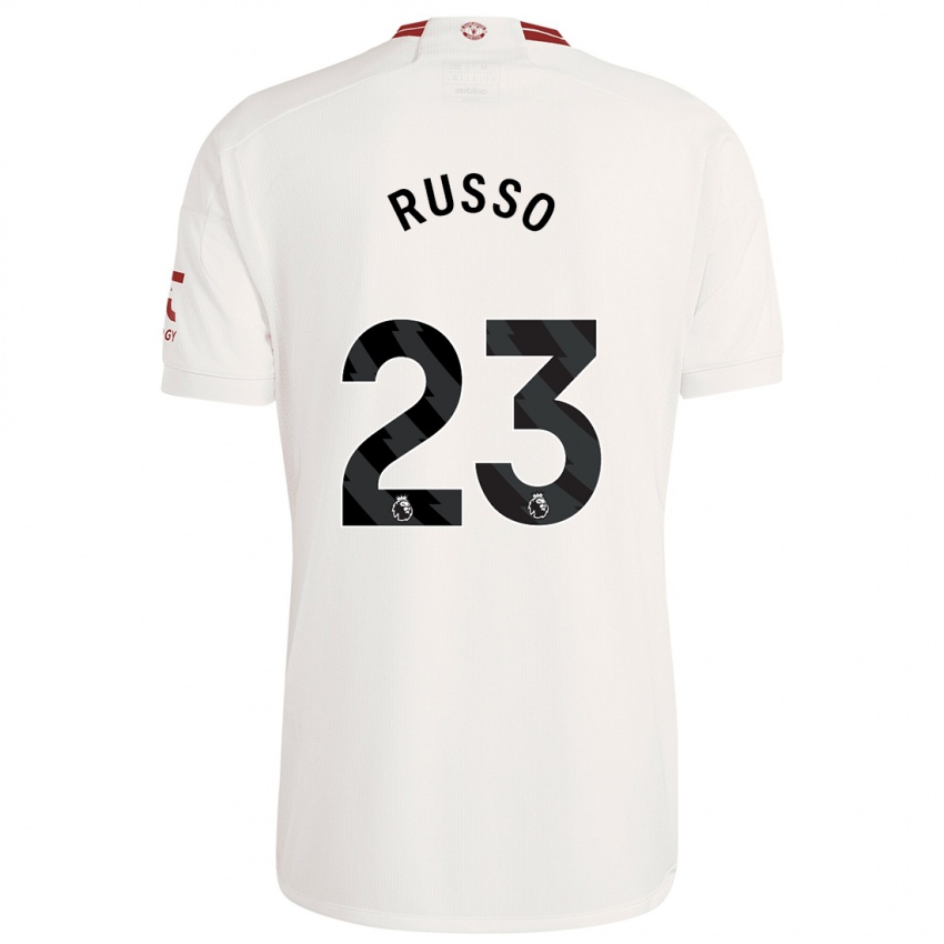 Hombre Camiseta Alessia Russo #23 Blanco Equipación Tercera 2023/24 La Camisa México