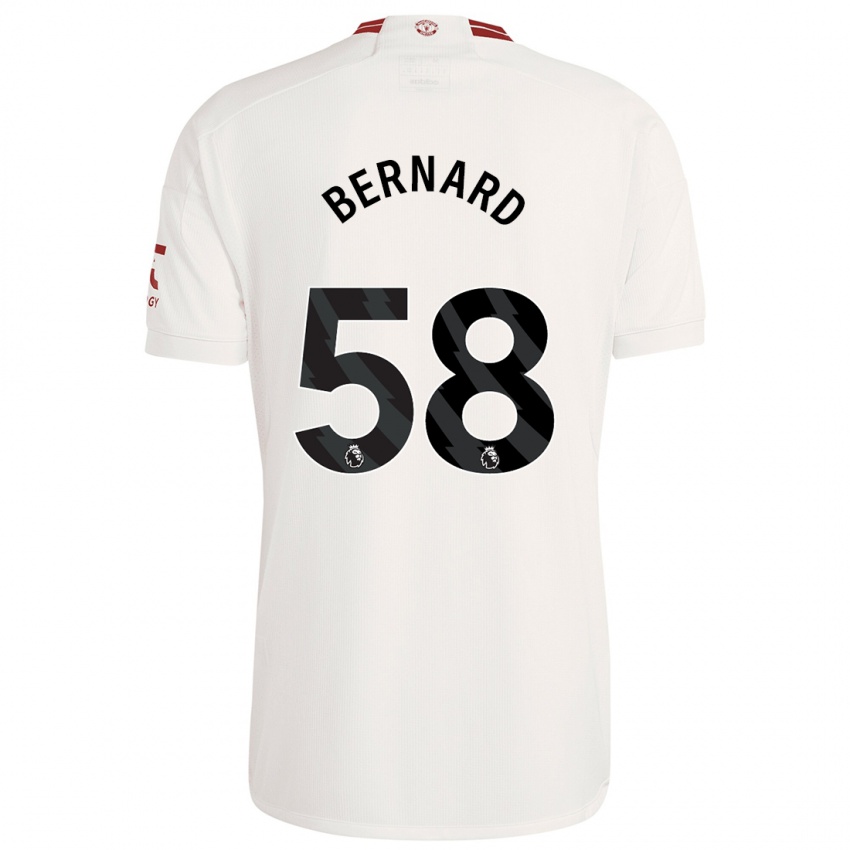 Hombre Camiseta Bernard #58 Blanco Equipación Tercera 2023/24 La Camisa México