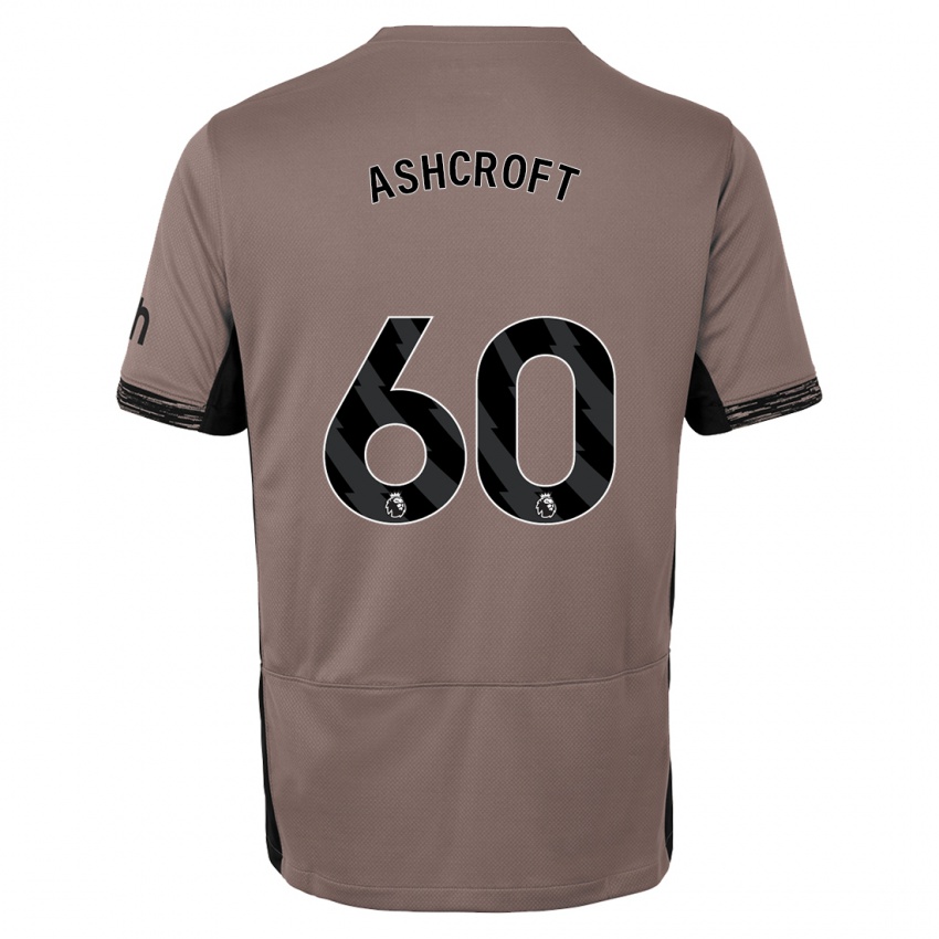 Hombre Camiseta Tyrell Ashcroft #60 Beige Obscuro Equipación Tercera 2023/24 La Camisa México