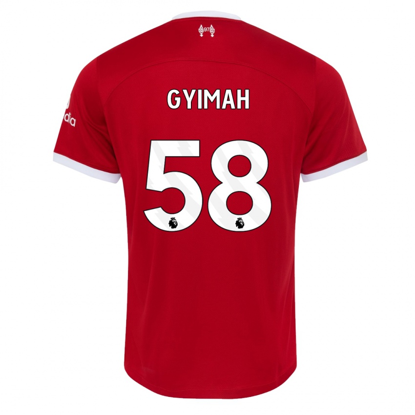 Mujer Camiseta Francis Gyimah #58 Rojo 1ª Equipación 2023/24 La Camisa México