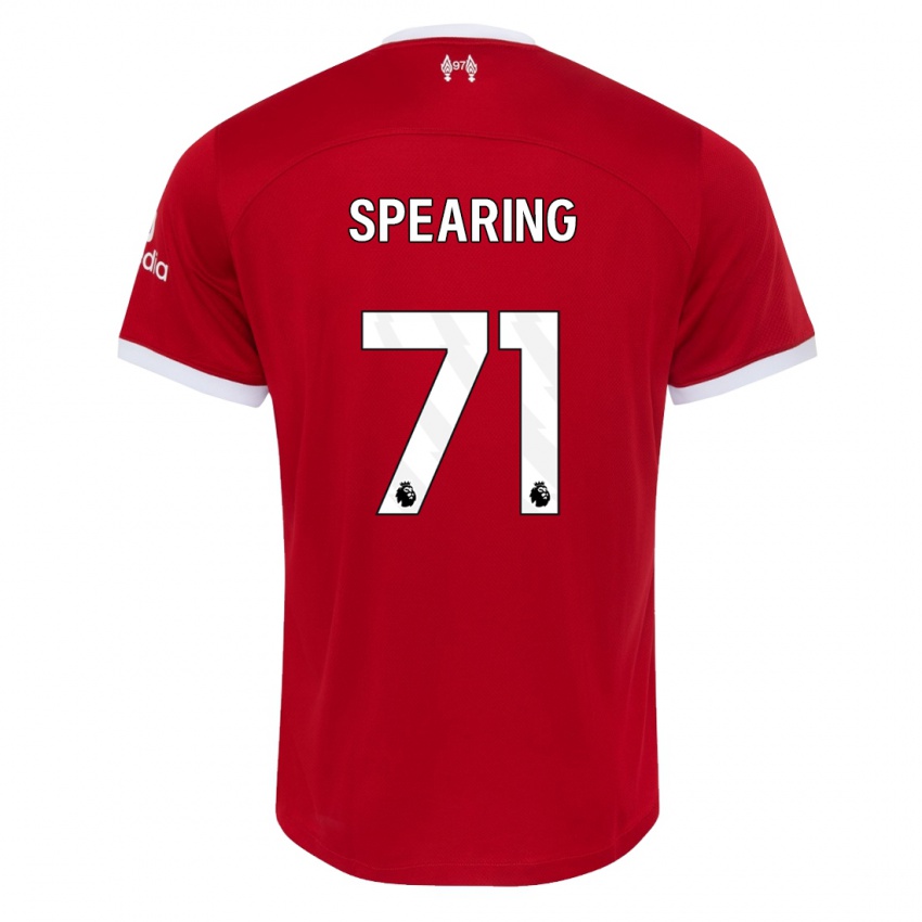 Mujer Camiseta Jay Spearing #71 Rojo 1ª Equipación 2023/24 La Camisa México