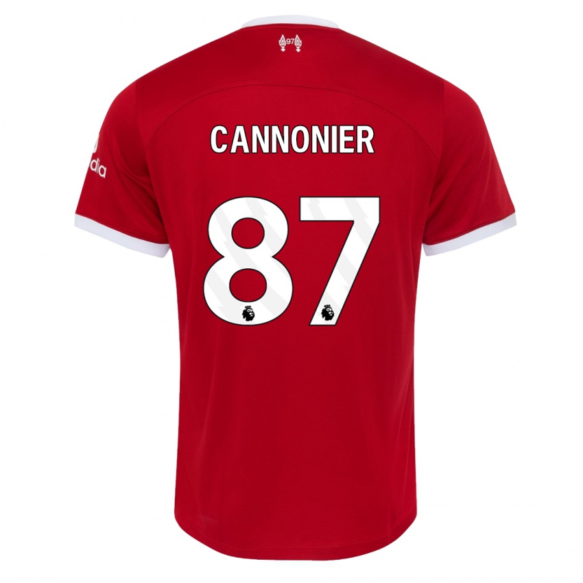 Mujer Camiseta Oakley Cannonier #87 Rojo 1ª Equipación 2023/24 La Camisa México