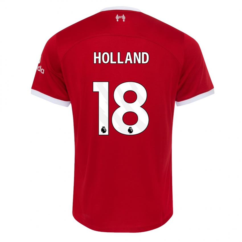 Mujer Camiseta Ceri Holland #18 Rojo 1ª Equipación 2023/24 La Camisa México