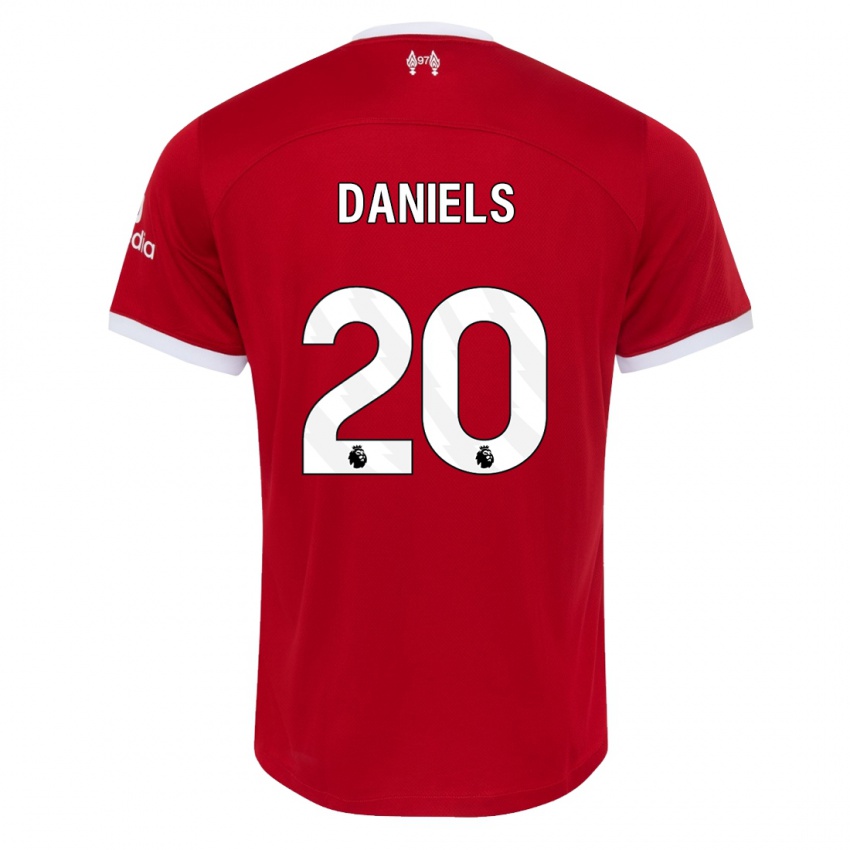 Mujer Camiseta Yana Daniels #20 Rojo 1ª Equipación 2023/24 La Camisa México