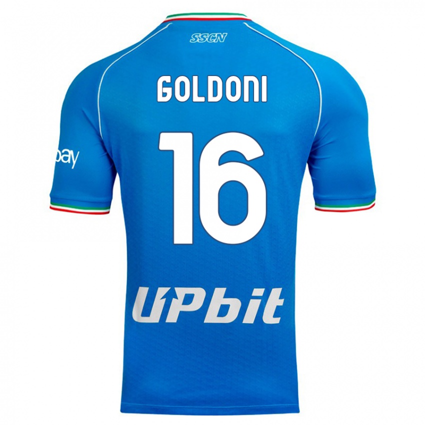 Mujer Camiseta Eleonora Goldoni #16 Cielo Azul 1ª Equipación 2023/24 La Camisa México