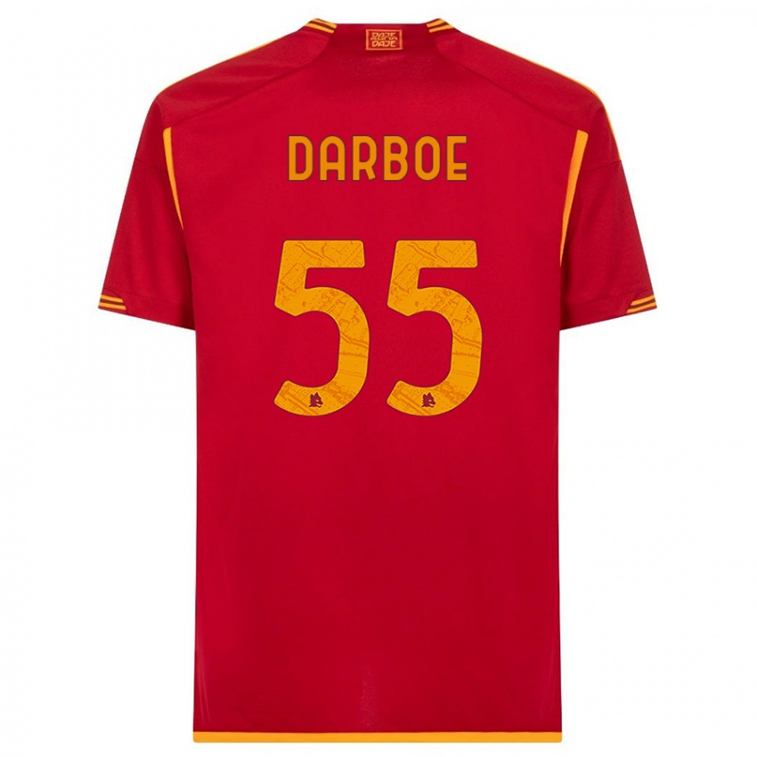 Mujer Camiseta Ebrima Darboe #55 Rojo 1ª Equipación 2023/24 La Camisa México