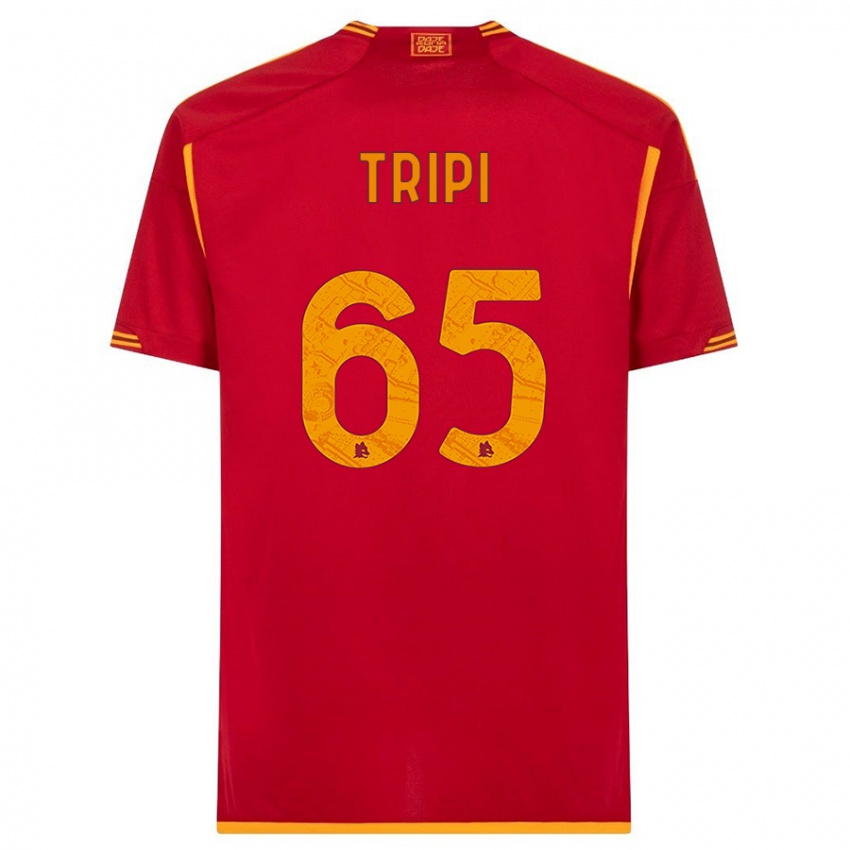 Mujer Camiseta Filippo Tripi #65 Rojo 1ª Equipación 2023/24 La Camisa México