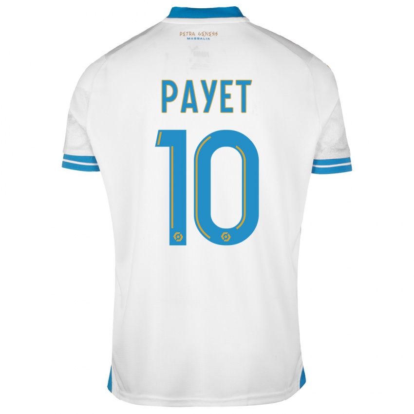 Mujer Camiseta Dimitri Payet #10 Blanco 1ª Equipación 2023/24 La Camisa México