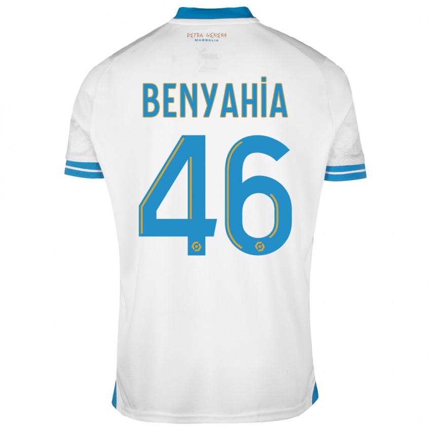 Mujer Camiseta Aylan Benyahia-Tani #46 Blanco 1ª Equipación 2023/24 La Camisa México