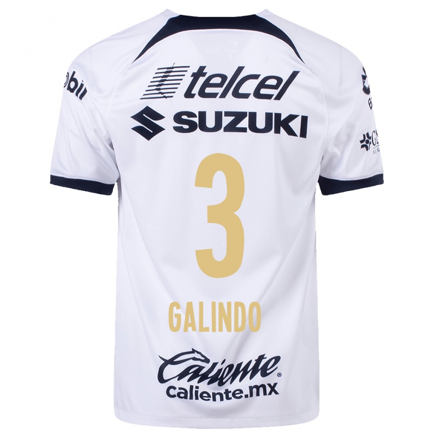 Mujer Camiseta Ricardo Galindo #3 Blanco 1ª Equipación 2023/24 La Camisa México