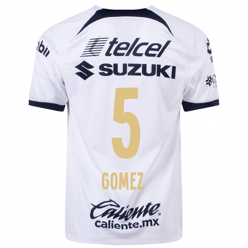 Mujer Camiseta Kimberli Gomez #5 Blanco 1ª Equipación 2023/24 La Camisa México