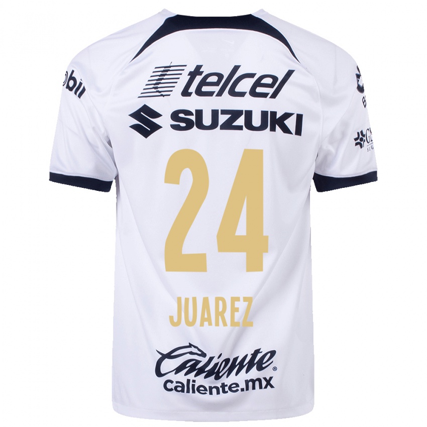 Mujer Camiseta Gabriela Juarez #24 Blanco 1ª Equipación 2023/24 La Camisa México