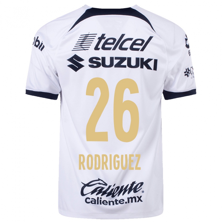 Mujer Camiseta Lucia Rodriguez #26 Blanco 1ª Equipación 2023/24 La Camisa México