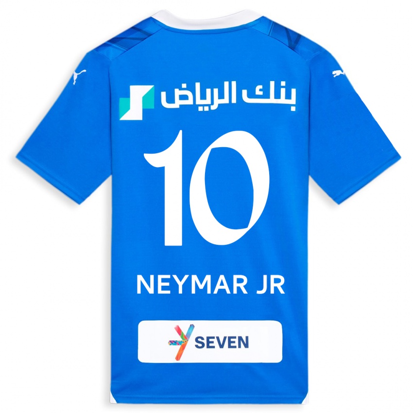 Mujer Camiseta Neymar #10 Azul 1ª Equipación 2023/24 La Camisa México