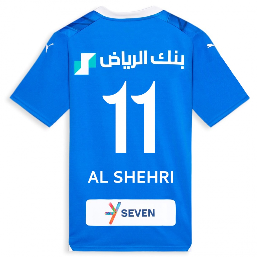 Mujer Camiseta Saleh Al-Shehri #11 Azul 1ª Equipación 2023/24 La Camisa México