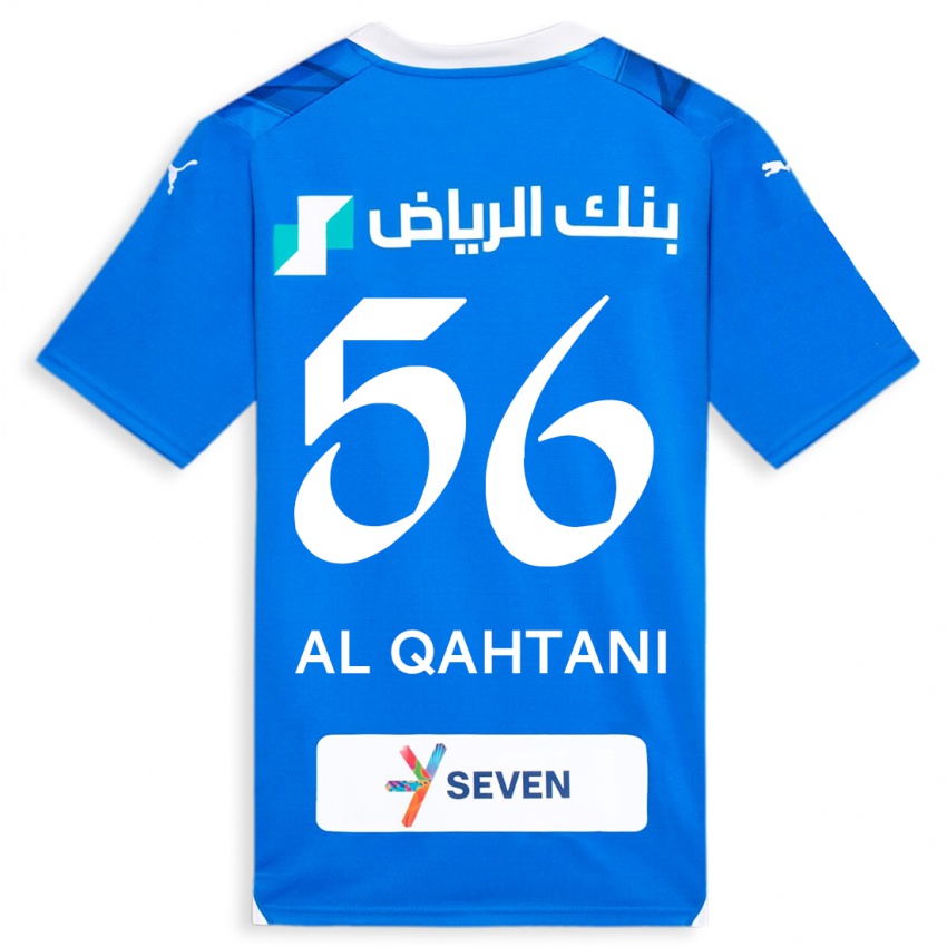 Mujer Camiseta Mohammed Al-Qahtani #56 Azul 1ª Equipación 2023/24 La Camisa México