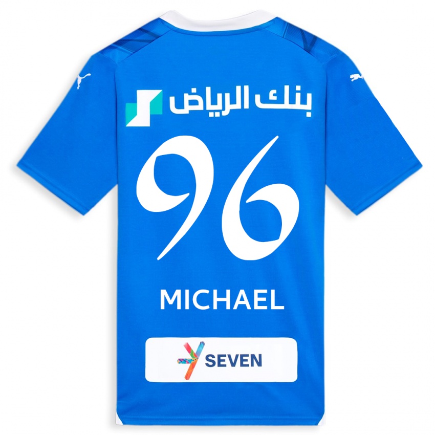 Mujer Camiseta Michael #96 Azul 1ª Equipación 2023/24 La Camisa México