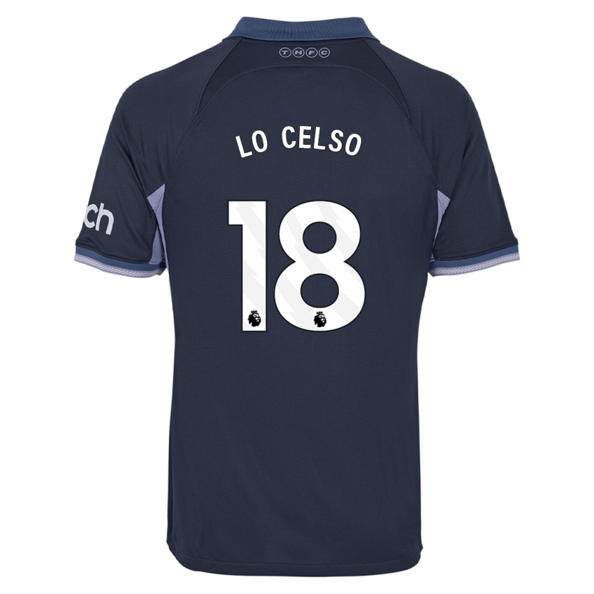 Mujer Camiseta Giovani Lo Celso #18 Azul Oscuro 2ª Equipación 2023/24 La Camisa México