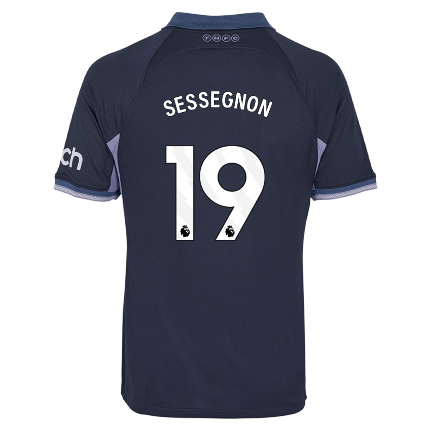 Mujer Camiseta Ryan Sessegnon #19 Azul Oscuro 2ª Equipación 2023/24 La Camisa México