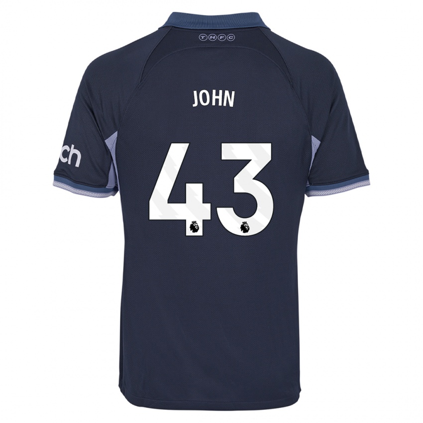 Mujer Camiseta Nile John #43 Azul Oscuro 2ª Equipación 2023/24 La Camisa México