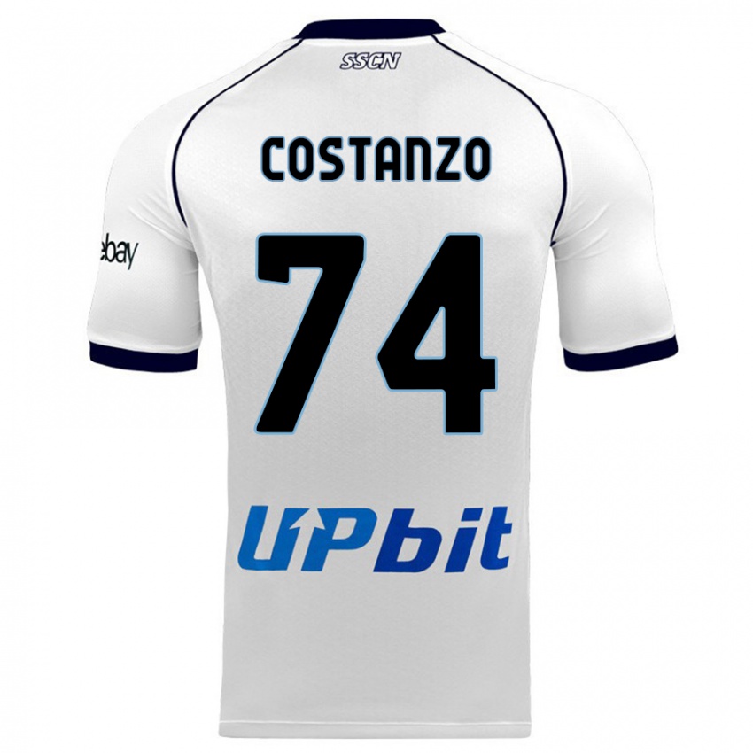 Mujer Camiseta Davide Costanzo #74 Blanco 2ª Equipación 2023/24 La Camisa México
