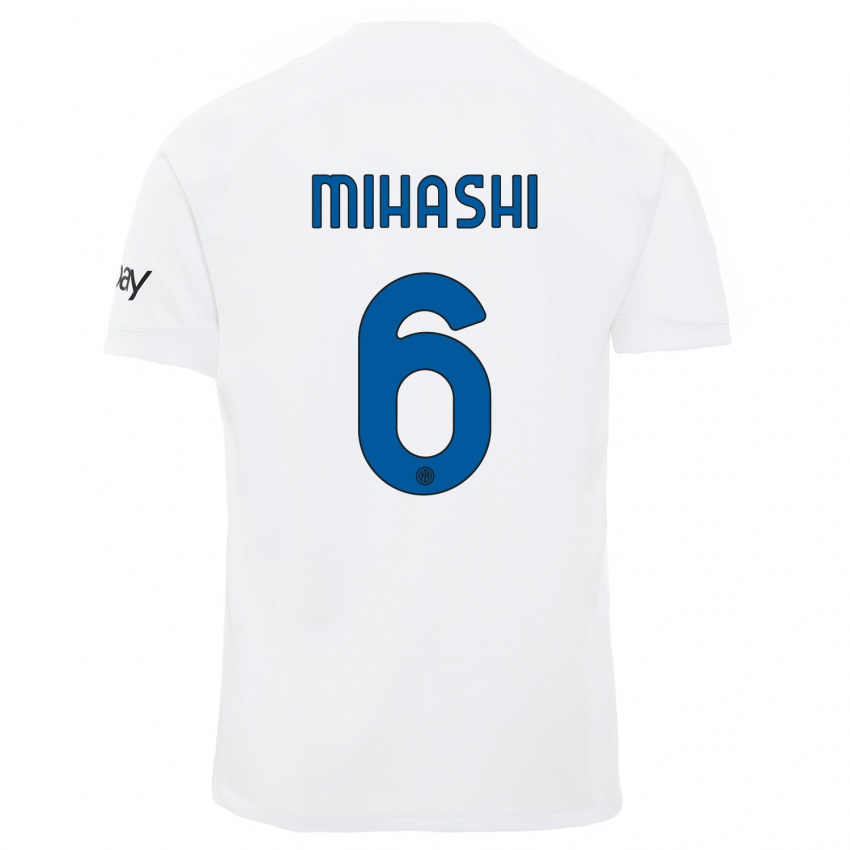 Mujer Camiseta Mana Mihashi #6 Blanco 2ª Equipación 2023/24 La Camisa México