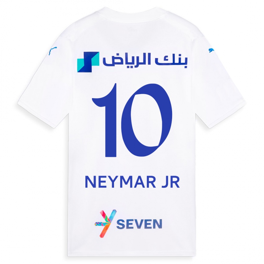 Mujer Camiseta Neymar #10 Blanco 2ª Equipación 2023/24 La Camisa México
