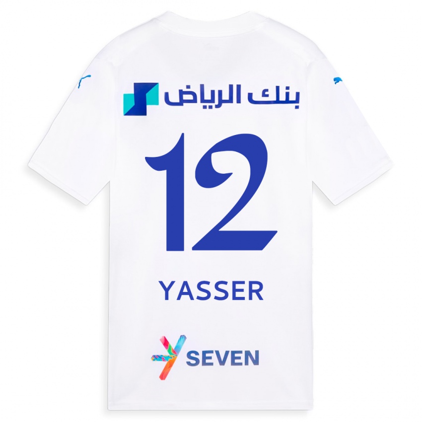 Mujer Camiseta Yasser Al-Shahrani #12 Blanco 2ª Equipación 2023/24 La Camisa México